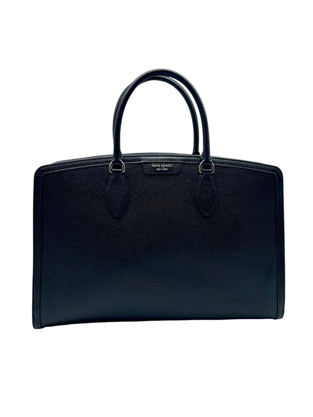 Kate Spade Black Pebbled Leather Satchel Tote Bag
